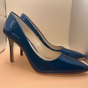 Vince Camuto Teal‎ Patent Pointed-Toe Stiletto Pumps